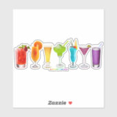 SlipperyJoe's juicht alcoholcocktails LGBTQIA gay Sticker (Vel)