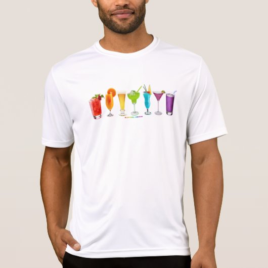 SlipperyJoe's juicht alcoholcocktails LGBTQIA gay T-shirt (Voorkant)