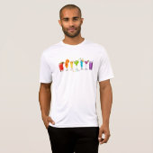 SlipperyJoe's juicht alcoholcocktails LGBTQIA gay T-shirt (Voorkant volledig)