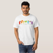 SlipperyJoe's juicht alcoholcocktails LGBTQIA gay T-shirt (Voorkant volledig)