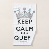 SlipperyJoe's Keep Calm Queen koninklijke kroonjuw Bad Handdoek (Handdoek)