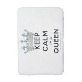 SlipperyJoe's Keep Calm Queen koninklijke kroonjuw Badmat (Voorkant Verticaal)
