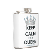 SlipperyJoe's Keep Calm Queen koninklijke kroonjuw Heupfles (Rechts)