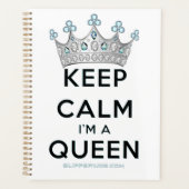 SlipperyJoe's Keep Calm Queen koninklijke kroonjuw Planner (Voorkant)