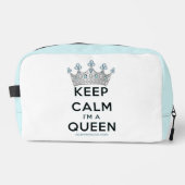 SlipperyJoe's Keep Calm Queen koninklijke kroonjuw Toilettasje (Voorkant)