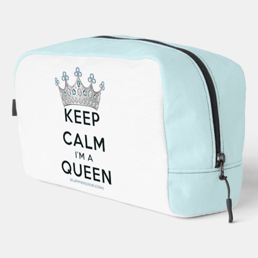 SlipperyJoe's Keep Calm Queen koninklijke kroonjuw Toilettasje (Rechterhoek)
