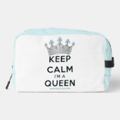 SlipperyJoe's Keep Calm Queen koninklijke kroonjuw Toilettasje (Achterkant)