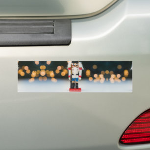 SlipperyJoe's kerst klassieke notenkraker ornament Bumpersticker