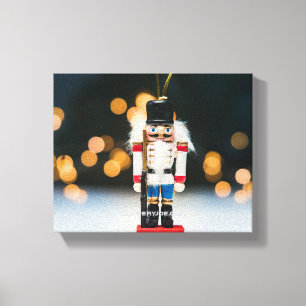 SlipperyJoe's kerst klassieke notenkraker ornament Canvas Afdruk