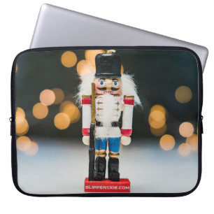 SlipperyJoe's kerst klassieke notenkraker ornament Laptop Sleeve