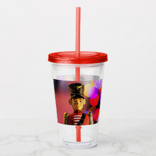 SlipperyJoe's kerst klassieke speelgoed soldaat vr Acryl Drinkbeker