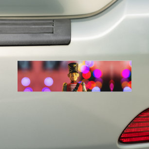 SlipperyJoe's kerst klassieke speelgoed soldaat vr Bumpersticker