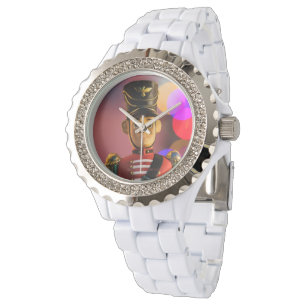 SlipperyJoe's kerst klassieke speelgoed soldaat vr Horloge