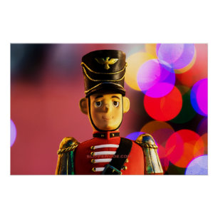 SlipperyJoe's kerst klassieke speelgoed soldaat vr Perfect Poster