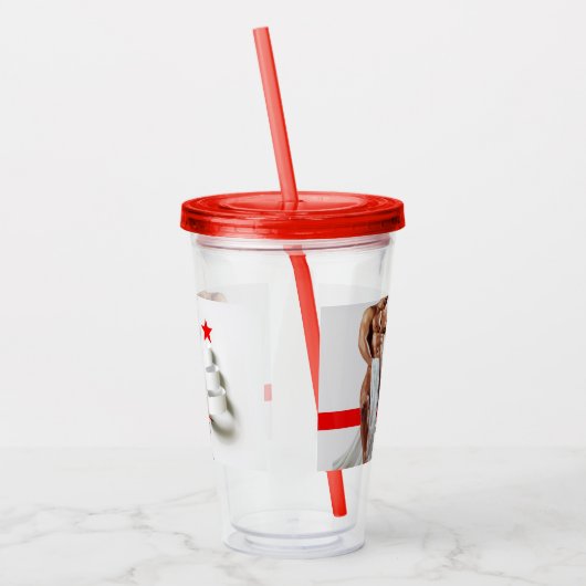 SlipperyJoe's kerstinkopen white paper spira Acryl Drinkbeker (Links)