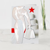 SlipperyJoe's kerstinkopen white paper spira Folie Feestdagenkaart (Voorkant)