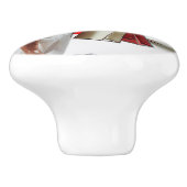 SlipperyJoe's kerstinkopen white paper spira Keramische Knop (Zijkant)