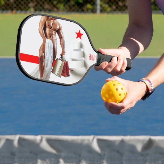 SlipperyJoe's kerstinkopen white paper spira Pickleball Paddle (Insitu)