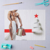 SlipperyJoe's kerstinkopen white paper spira Tissuepapier (Craft)