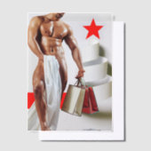 SlipperyJoe's kerstinkopen white paper spira Vellum Uitnodigingen (Offset)