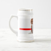 SlipperyJoe's Kerstinkopen wit papier spira Bierpul (Links)