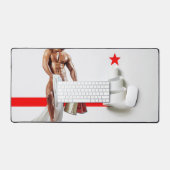 SlipperyJoe's Kerstinkopen wit papier spira Bureaumat (Keyboard & Muis)