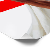SlipperyJoe's Kerstinkopen wit papier spira Perfect Poster (Hoek)