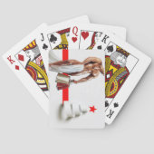 SlipperyJoe's Kerstinkopen wit papier spira Pokerkaarten (Achterkant)