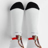 SlipperyJoe's kerstinkopen wit papier spira Sokken (Top)