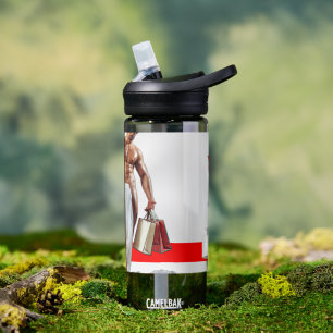 SlipperyJoe's Kerstinkopen wit papier spira Waterfles
