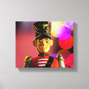 SlipperyJoe's kerstklassieker speelgoedsoldaat vri Canvas Afdruk