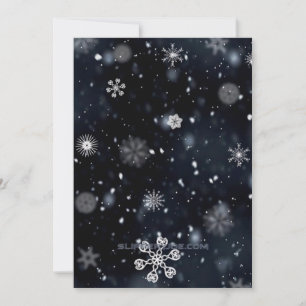 SlipperyJoe's Kerstmis winter magisch vredig bij Feestdagenkaart