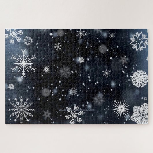 SlipperyJoe's Kerstmis winter magisch vredig bij Legpuzzel (Horizontaal)