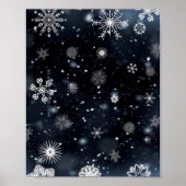 SlipperyJoe's Kerstmis winter magisch vredig bij Poster (Voorkant)