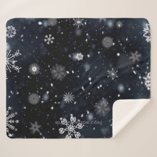 SlipperyJoe's Kerstmis winter magisch vredig bij Sherpa Deken