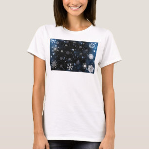 SlipperyJoe's Kerstmis winter magisch vredig bij T-shirt