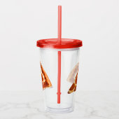 SlipperyJoe's klassieke pepperoni pizza gesmolten Acryl Drinkbeker (Rechts)
