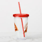 SlipperyJoe's klassieke pepperoni pizza gesmolten Acryl Drinkbeker (Links)