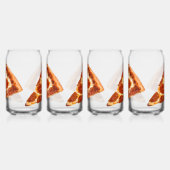 SlipperyJoe's klassieke pepperoni pizza gesmolten Blikvorm Glas (Links)