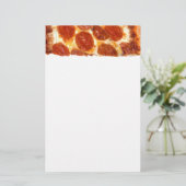 SlipperyJoe's klassieke pepperoni pizza gesmolten Briefpapier (Staand voorkant)