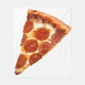 SlipperyJoe's klassieke pepperoni pizza gesmolten Fleece Deken (Voorkant)