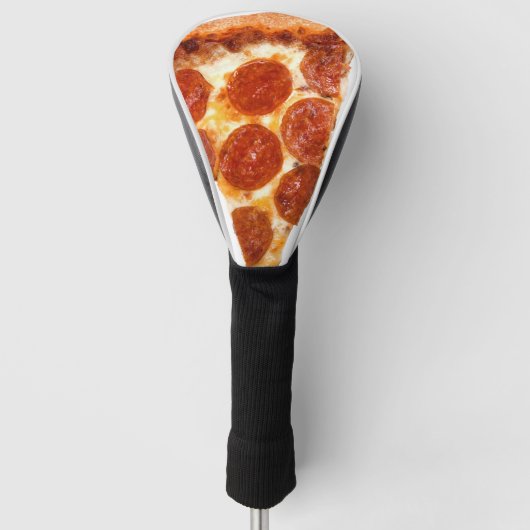 SlipperyJoe's klassieke pepperoni pizza gesmolten Golfheadcover (Voorkant)