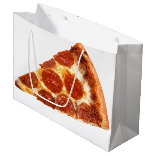 SlipperyJoe's klassieke pepperoni pizza gesmolten Groot Cadeauzakje (Voorkant Gekanteld)
