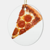 SlipperyJoe's klassieke pepperoni pizza gesmolten Keramisch Ornament (Links)