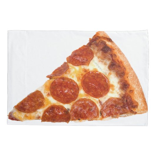 SlipperyJoe's klassieke pepperoni pizza gesmolten Kussensloop (Achterkant)