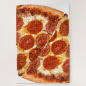 SlipperyJoe's klassieke pepperoni pizza gesmolten Legpuzzel (Verticaal)