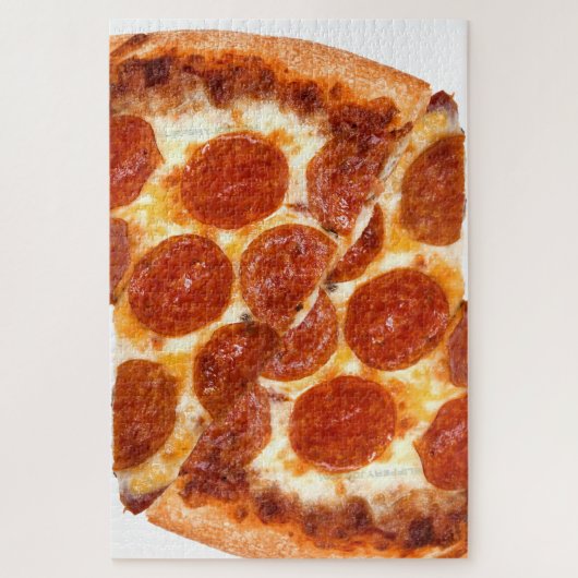 SlipperyJoe's klassieke pepperoni pizza gesmolten Legpuzzel (Verticaal)