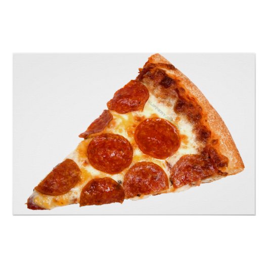 SlipperyJoe's klassieke pepperoni pizza gesmolten Perfect Poster (Voorkant)