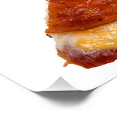 SlipperyJoe's klassieke pepperoni pizza gesmolten Perfect Poster (Hoek)