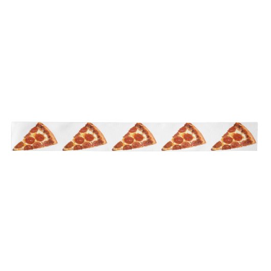 SlipperyJoe's klassieke pepperoni pizza gesmolten Satijnen Lint (Voorkant)